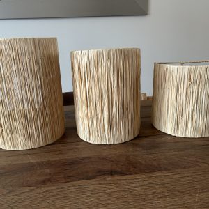 APPLIQUE LUMINAIRE MURALE EN RAPHIA 1 BASE MODÈLE TAOUNATE