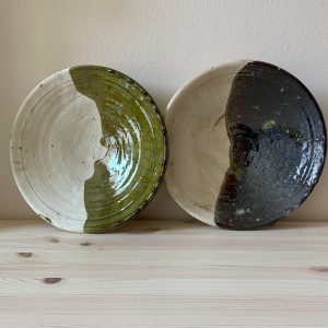 ASSIETTE PLAT EN CÉRAMIQUE BI COULEUR EN TAMEGROUTE