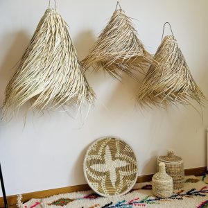 SUSPENSION EN FEUILLES DE PALMIER MODÈLE AKKA