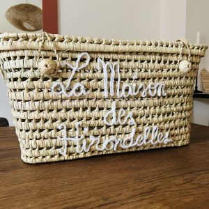 COFFRE MALLE DE RANGEMENT RECTANGULAIRE 60CM EN DOUM PERSONNALISABLE MODÈLE ARGANA