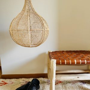 SUSPENSION EN DENTELLE DE RAPHIA POIRE H60 MODÈLE TAROUDANT