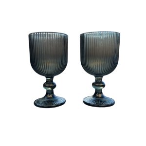 lot de deux verres à pied