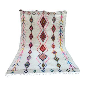 TAPIS MAROCAIN AZILAL COLORÉ EN LAINE 2x3m