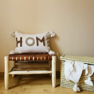 HOUSSE DE COUSSIN MAROCAIN 60x40 EN COTON « HOME »