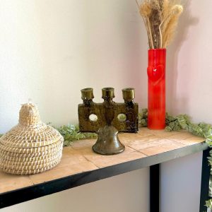 Chandelier bougeoir tamegroute vert marocain