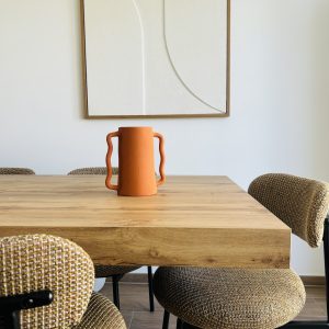 VASE ANSE ÉLÉPHANT VERT FAIT MAIN