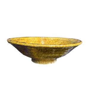 SALADIER PLAT EN TAMEGROUTE OCRE MODELE AZEMMOUR