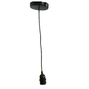 SYSTÈME ÉLECTRIQUE NOIR POUR LUMINAIRE SUSPENSION PLAFOND