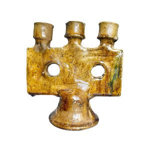 Chandelier bougeoir tamegroute vert ocre marocain