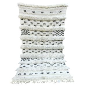 HANDIRA COUVRE LIT BLANC À PAILLETTES MODÈLE HOUARA