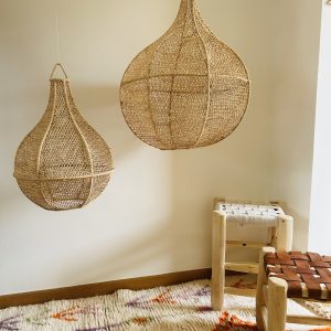 SUSPENSION EN DENTELLE DE RAPHIA POIRE MODÈLE TAROUDANT