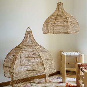 SUSPENSION EN DENTELLE DE RAPHIA FLEUR MODÈLE TAROUDANT