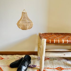 SUSPENSION EN DENTELLE DE RAPHIA POIRE MODÈLE TAROUDANT