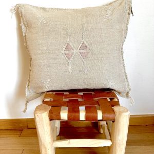 HOUSSE DE COUSSIN SABRA MAROCAIN 50x50 BEIGE