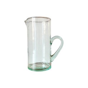 CRUCHE CARAFE EN VERRE SOUFFLÉ BELDI MAROCAINE TRANSPARENTE